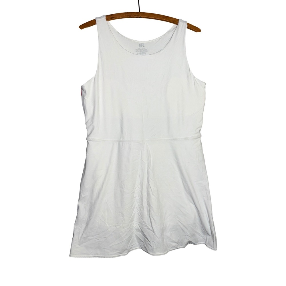 JoyLab Womens‎ L Active Dress Side Stripe Back Cutout Built-in Shorts TennisPrep